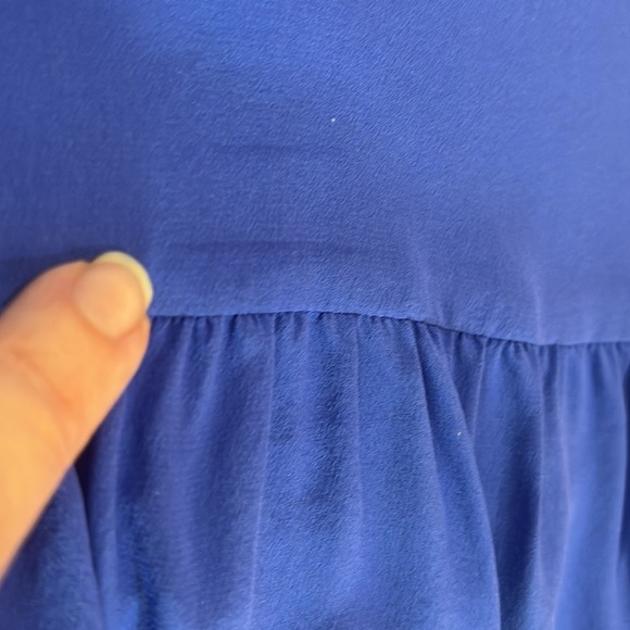 Lilly Pulitzer Brilliant Blue Milan Blouse Size X Small - Picture 7 of 7